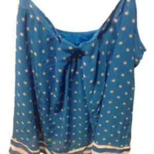 New York & Company Bright Blue with White. &co Tags. Beauty Tank Top/Cami